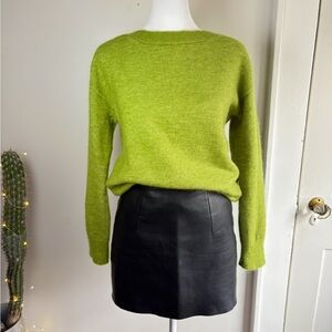 Marc O’Polo Green Mohair & Wool Knit Sweater